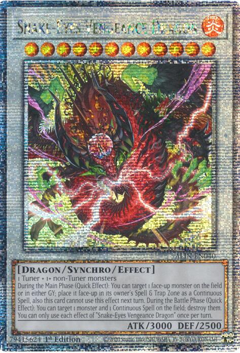 Snake-Eyes Vengeance Dragon [ALIN-EN040] Quarter Century Secret Rare | Rock City Comics