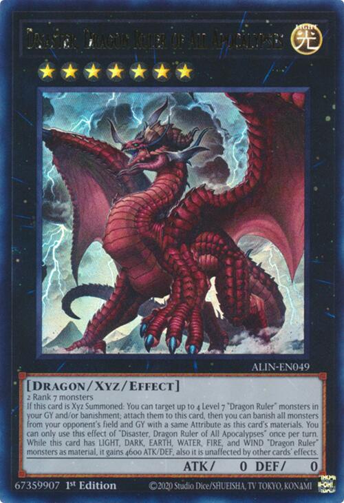 Disaster, Dragon Ruler of All Apocalypses [ALIN-EN049] Ultra Rare | Rock City Comics