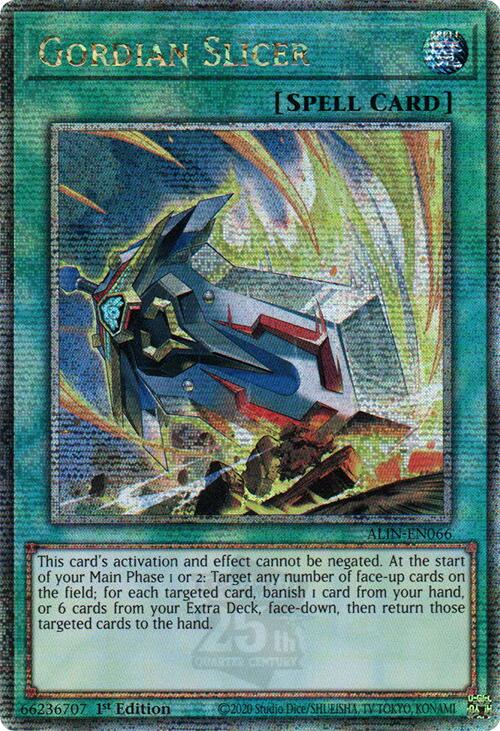 Gordian Slicer [ALIN-EN066] Quarter Century Secret Rare | Rock City Comics
