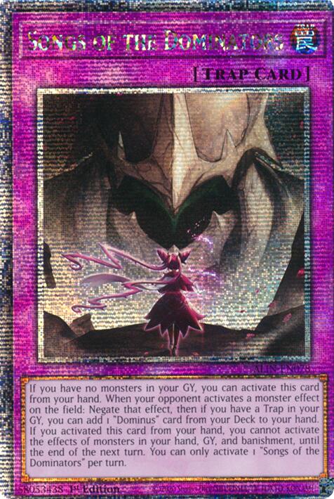Songs of the Dominators [ALIN-EN078] Quarter Century Secret Rare | Rock City Comics