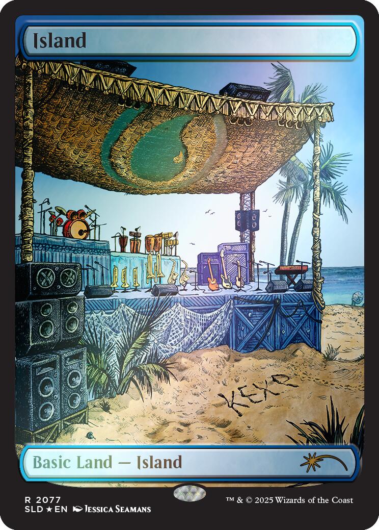 Island (2077) (Rainbow Foil) [Secret Lair Drop Series] | Rock City Comics
