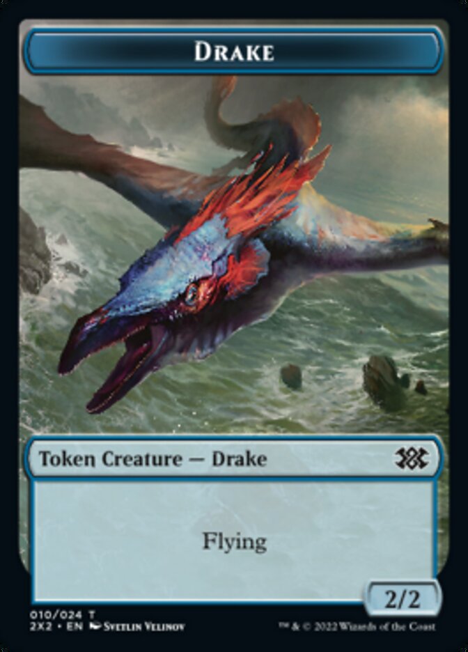 Drake // Angel Double-Sided Token [Double Masters 2022 Tokens] | Rock City Comics