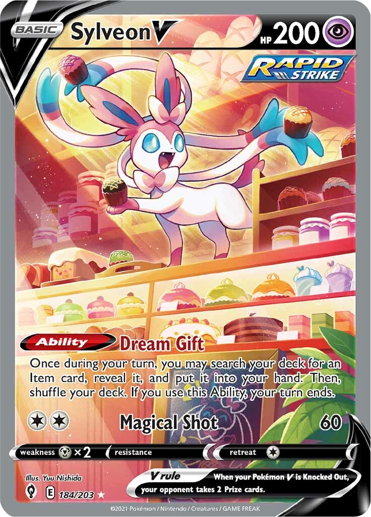 Sylveon V (184/203) [Sword & Shield: Evolving Skies] | Rock City Comics