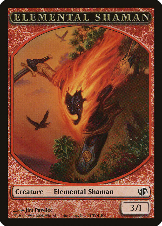 Elemental Shaman Token [Duel Decks: Jace vs. Chandra Tokens] | Rock City Comics