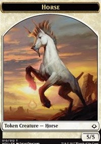 Horse // Warrior Double-Sided Token [Hour of Devastation Tokens] | Rock City Comics