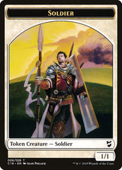 Mask // Soldier Double-Sided Token [Commander 2018 Tokens] | Rock City Comics