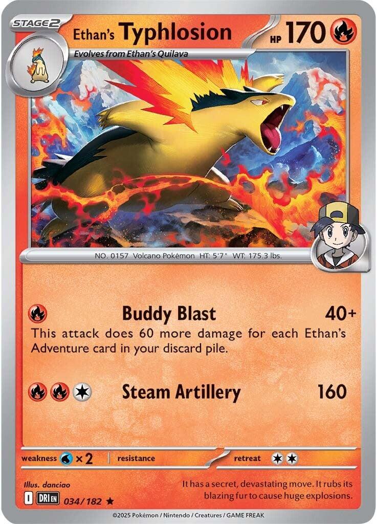 Ethan's Typhlosion (034/182) [Scarlet & Violet: Destined Rivals] | Rock City Comics