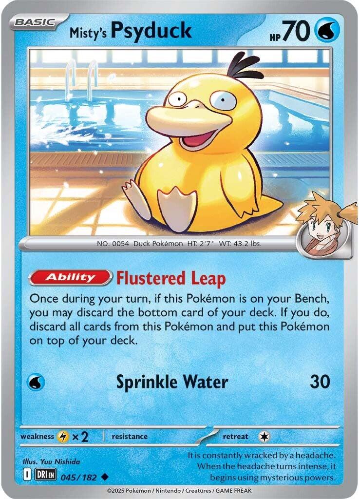 Misty's Psyduck (045/182) [Scarlet & Violet: Destined Rivals] | Rock City Comics