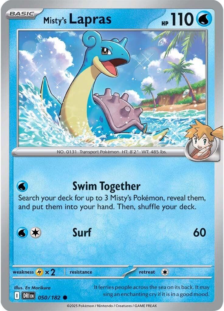 Misty's Lapras (050/182) [Scarlet & Violet: Destined Rivals] | Rock City Comics