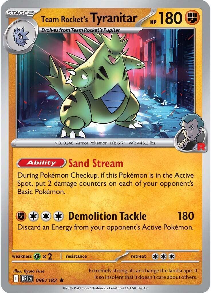 Team Rocket's Tyranitar (096/182) [Scarlet & Violet: Destined Rivals] | Rock City Comics