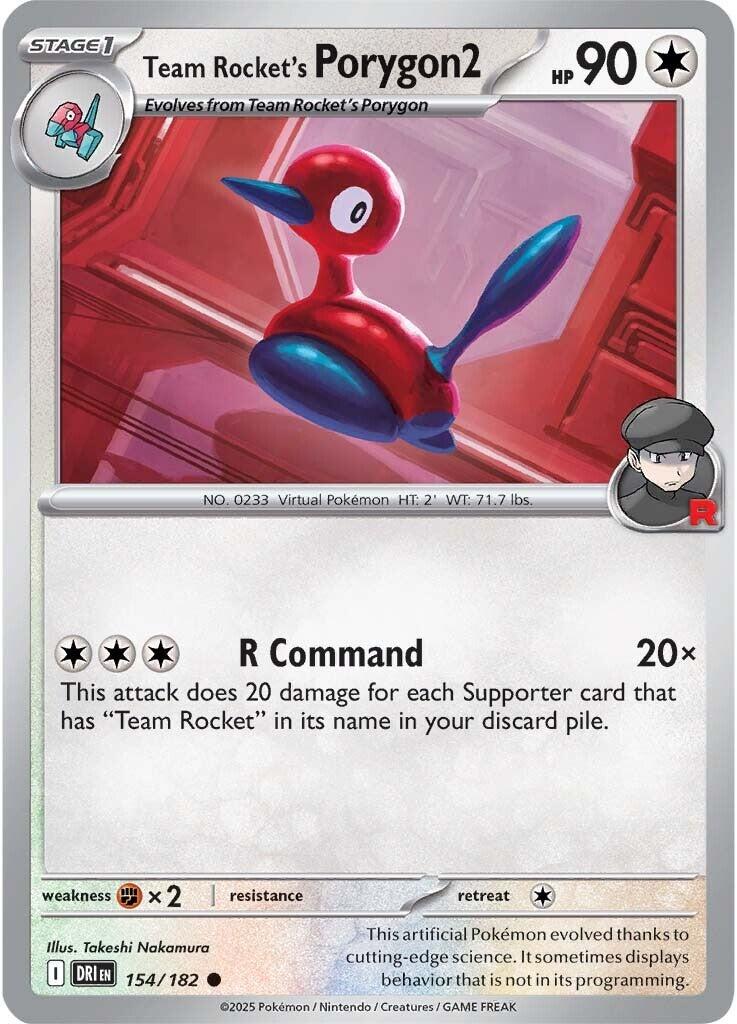 Team Rocket's Porygon2 (154/182) [Scarlet & Violet: Destined Rivals] | Rock City Comics