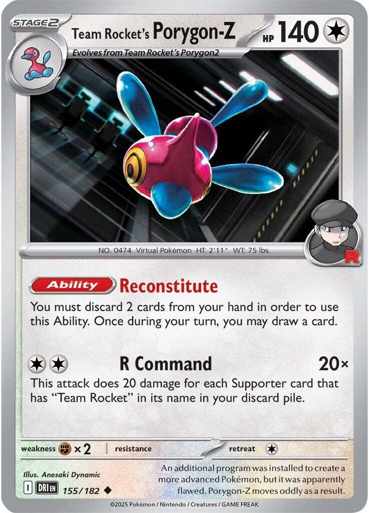 Team Rocket's Porygon-Z (155/182) [Scarlet & Violet: Destined Rivals] | Rock City Comics