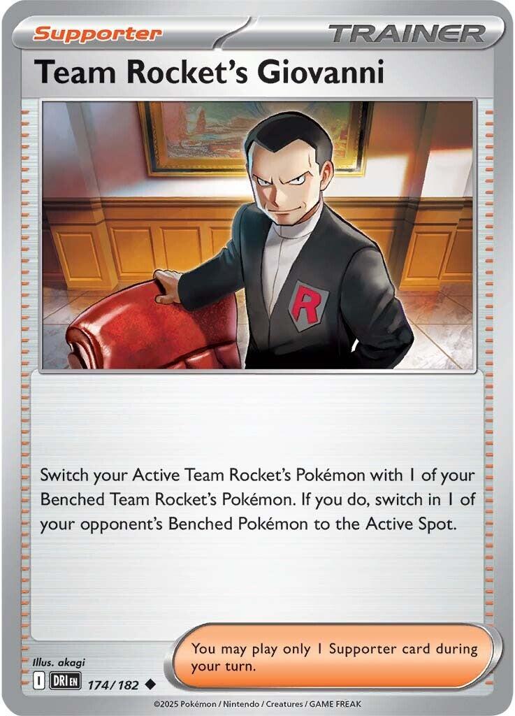 Team Rocket's Giovanni (174/182) [Scarlet & Violet: Destined Rivals] | Rock City Comics
