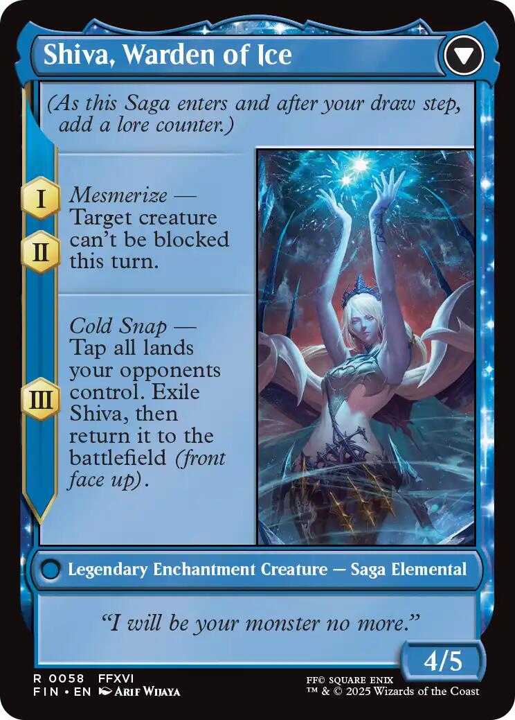 Jill, Shiva's Dominant // Shiva, Warden of Ice [FINAL FANTASY] | Rock City Comics