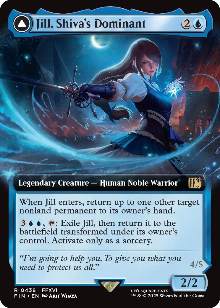 Jill, Shiva's Dominant // Shiva, Warden of Ice (Extended Art) [FINAL FANTASY] | Rock City Comics