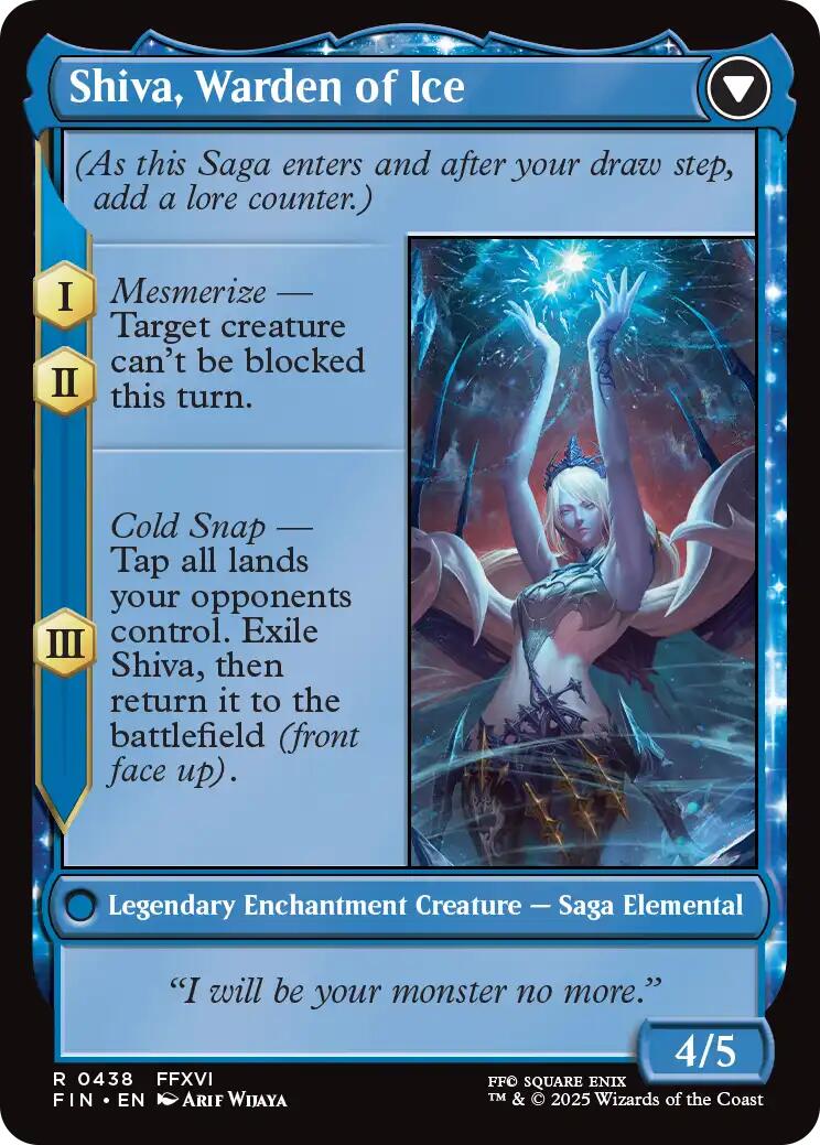 Jill, Shiva's Dominant // Shiva, Warden of Ice (Extended Art) [FINAL FANTASY] | Rock City Comics