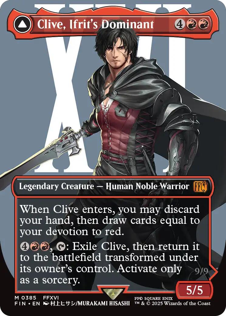 Clive, Ifrit's Dominant // Ifrit, Warden of Inferno (Borderless) (0385) [FINAL FANTASY] | Rock City Comics
