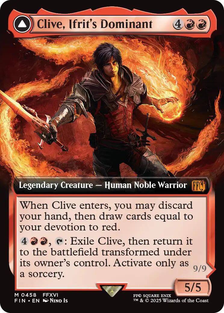 Clive, Ifrit's Dominant // Ifrit, Warden of Inferno (Extended Art) [FINAL FANTASY] | Rock City Comics