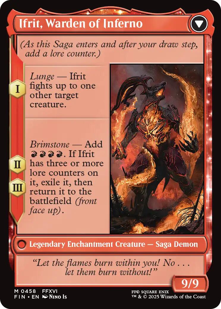Clive, Ifrit's Dominant // Ifrit, Warden of Inferno (Extended Art) [FINAL FANTASY] | Rock City Comics