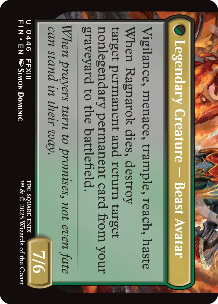 Fang, Fearless l'Cie (Extended Art) [FINAL FANTASY] | Rock City Comics