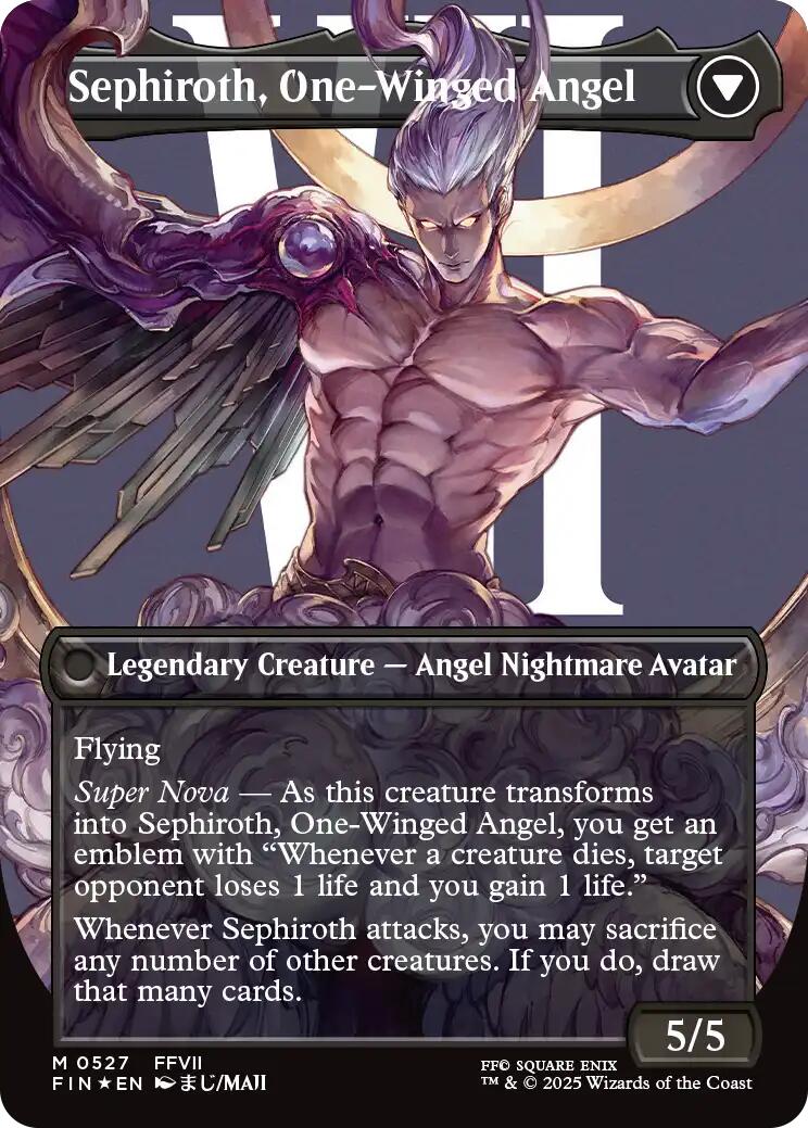 Sephiroth, Fabled SOLDIER // Sephiroth, One-Winged Angel (Borderless) (Surge Foil) [FINAL FANTASY] | Rock City Comics
