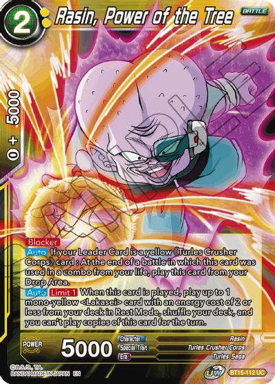 Rasin, Power of the Tree (BT15-112) [Saiyan Showdown] | Rock City Comics