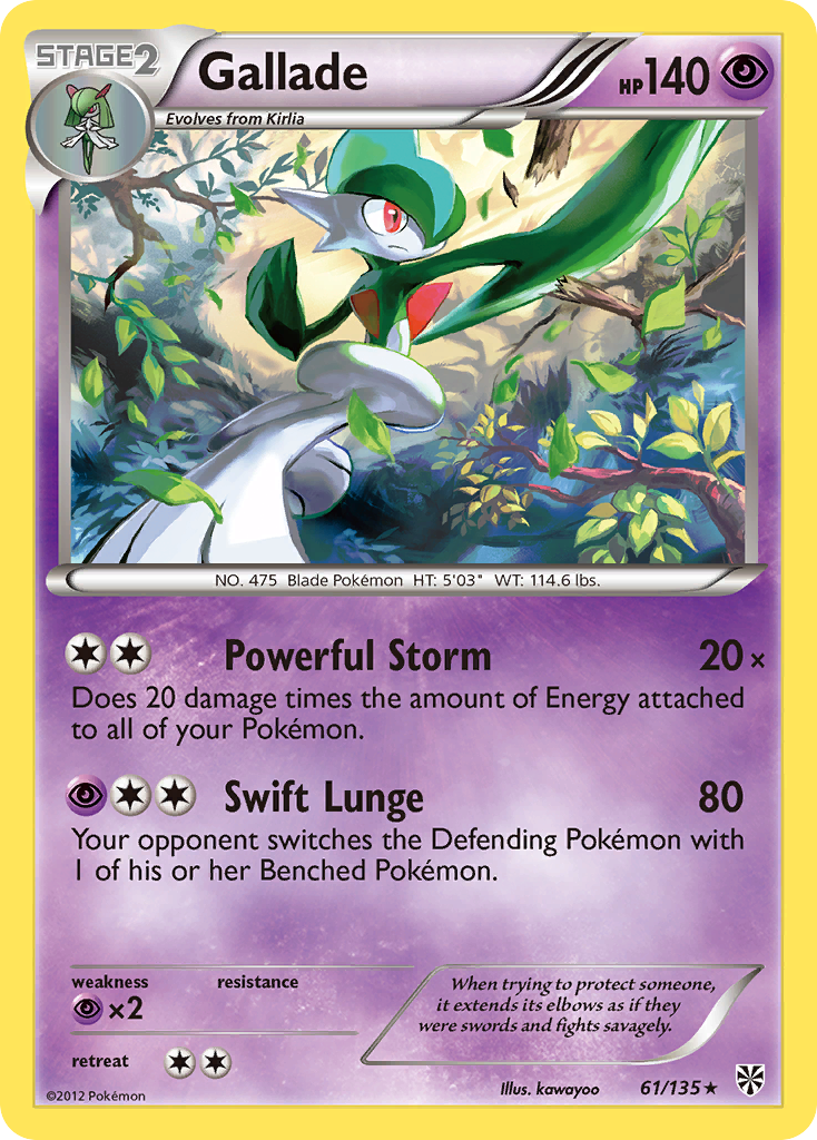 Gallade (61/135) [Black & White: Plasma Storm] | Rock City Comics