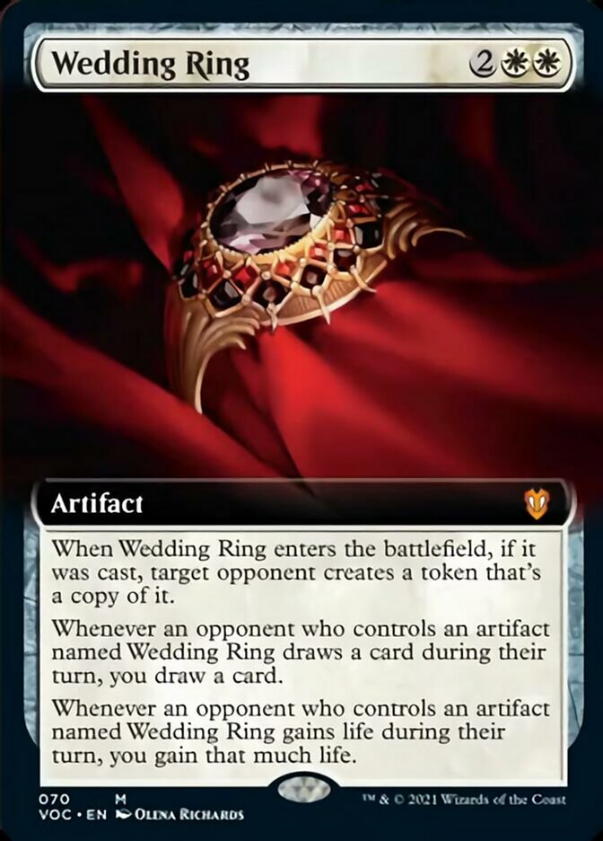Wedding Ring (Extended Art) [Innistrad: Crimson Vow Commander] | Rock City Comics