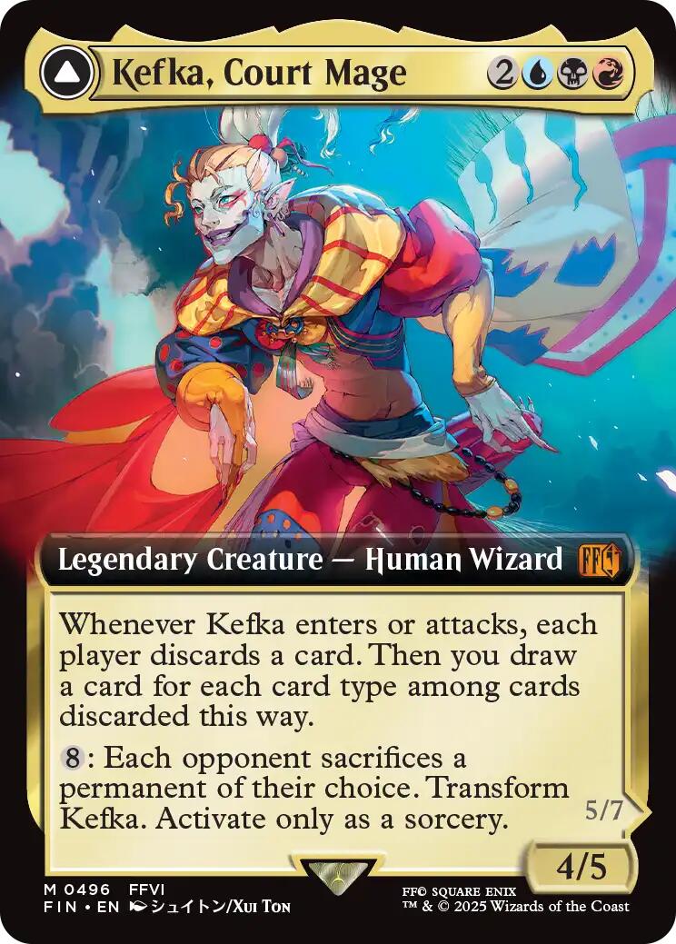 Kefka, Court Mage // Kefka, Ruler of Ruin (Extended Art) [FINAL FANTASY] | Rock City Comics
