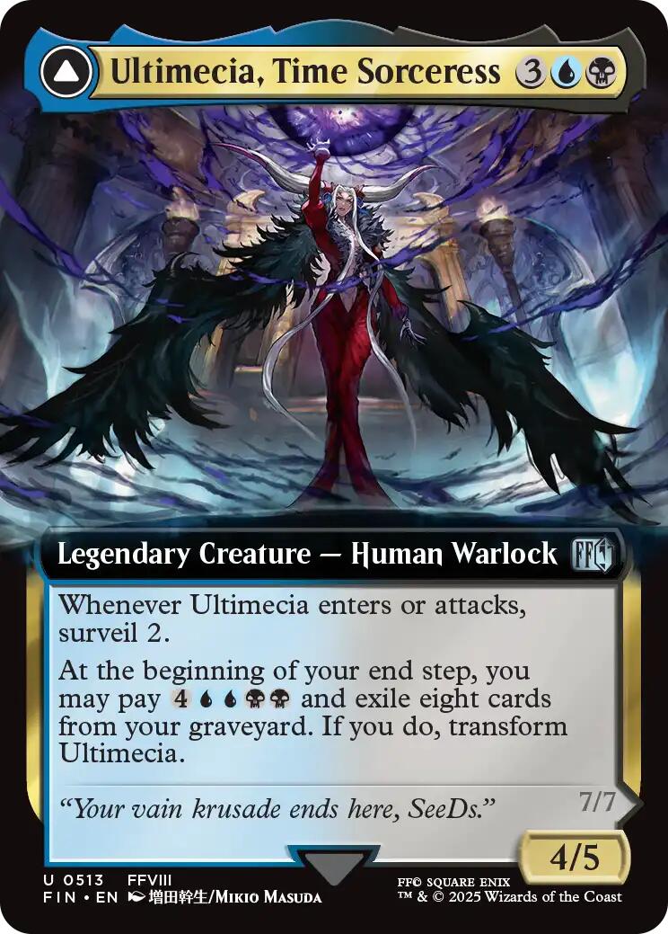 Ultimecia, Time Sorceress // Ultimecia, Omnipotent (Extended Art) [FINAL FANTASY] | Rock City Comics