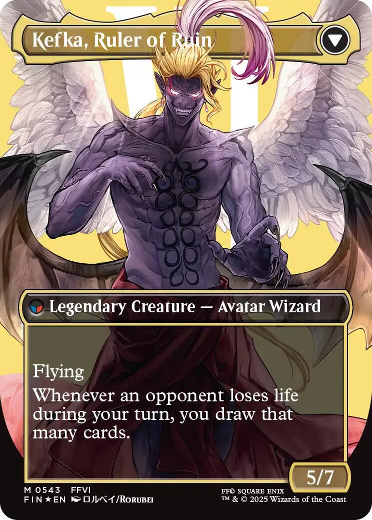Kefka, Court Mage // Kefka, Ruler of Ruin (Borderless) (Surge Foil) [FINAL FANTASY] | Rock City Comics