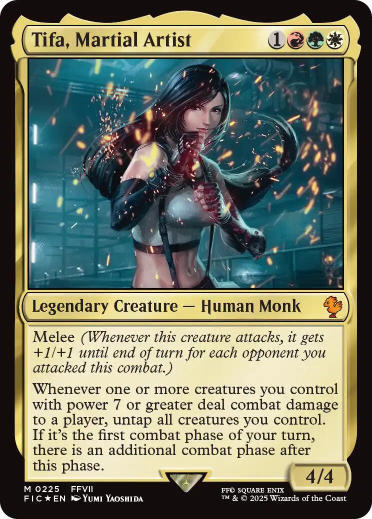 Tifa, Martial Artist (Surge Foil) [FINAL FANTASY Commander] | Rock City Comics