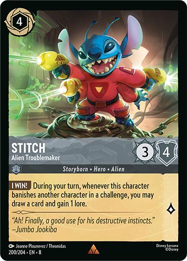 Stitch - Alien Troublemaker (200/204) [Reign of Jafar] | Rock City Comics