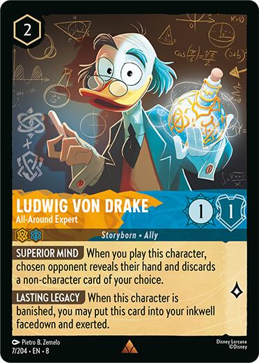 Ludwig Von Drake - All-Around Expert (7/204) [Reign of Jafar] | Rock City Comics