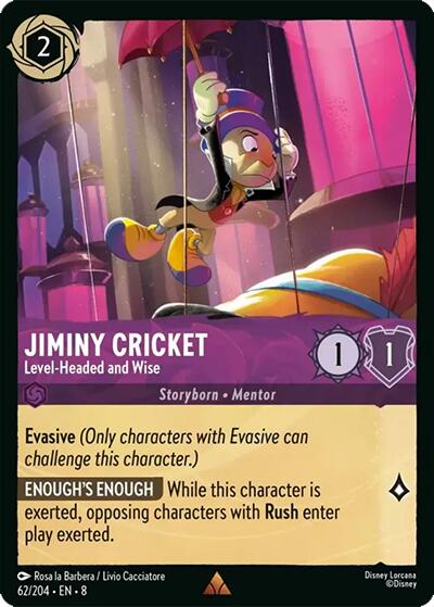 Jiminiy Cricket - Level-Headed and Wise (62/204) [Reign of Jafar] | Rock City Comics