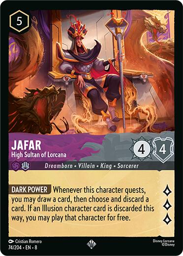 Jafar - High Sultan of Lorcana (74/204) [Reign of Jafar] | Rock City Comics