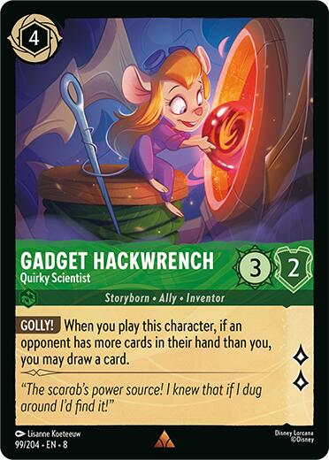 Gadget Hackwrench - Quirky Scientist (99/204) [Reign of Jafar] | Rock City Comics