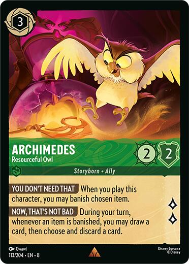Archimedes - Resourceful Owl (113/204) [Reign of Jafar] | Rock City Comics