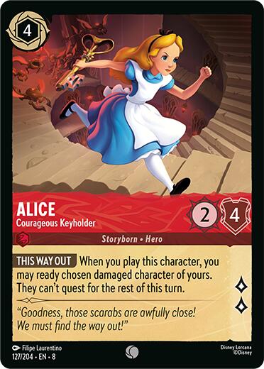 Alice - Courageous Keyholder (127/204) [Reign of Jafar] | Rock City Comics