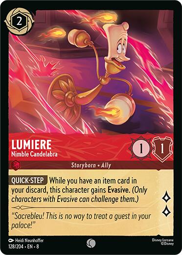Lumiere - Nimble Candelabra (128/204) [Reign of Jafar] | Rock City Comics