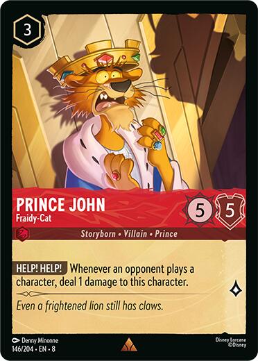 Prince John - Fraidy-Cat (146/204) [Reign of Jafar] | Rock City Comics