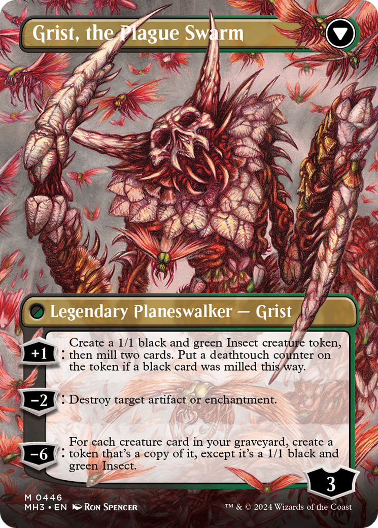 Grist, Voracious Larva // Grist, the Plague Swarm (Borderless) [Modern Horizons 3] | Rock City Comics