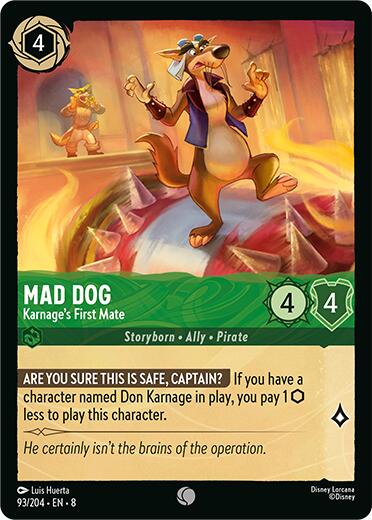 Mad Dog - Karnage's First Mate (93/204) [Reign of Jafar] | Rock City Comics