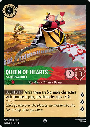 Queen of Hearts - Haughty Monarch (105/204) [Reign of Jafar] | Rock City Comics