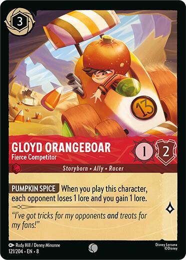 Gloyd Orangeboar - Fierce Competitor (121/204) [Reign of Jafar] | Rock City Comics