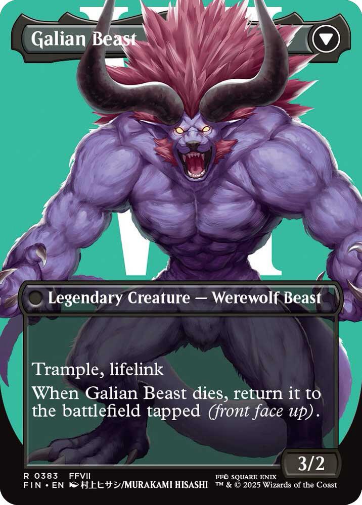 Vincent Valentine // Galian Beast (Borderless) [FINAL FANTASY] | Rock City Comics