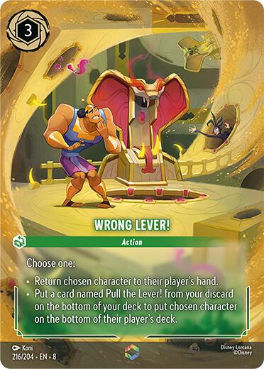 Wrong Lever! (Enchanted) (216/204) [Reign of Jafar] | Rock City Comics