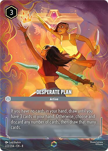 Desperate Plan (Enchanted) (222/204) [Reign of Jafar] | Rock City Comics