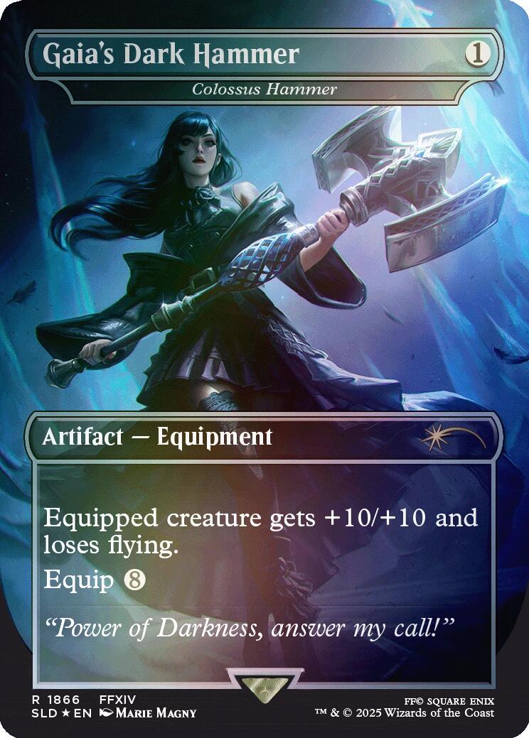 Gaia's Dark Hammer - Colossus Hammer (Rainbow Foil) [Secret Lair Drop Series] | Rock City Comics