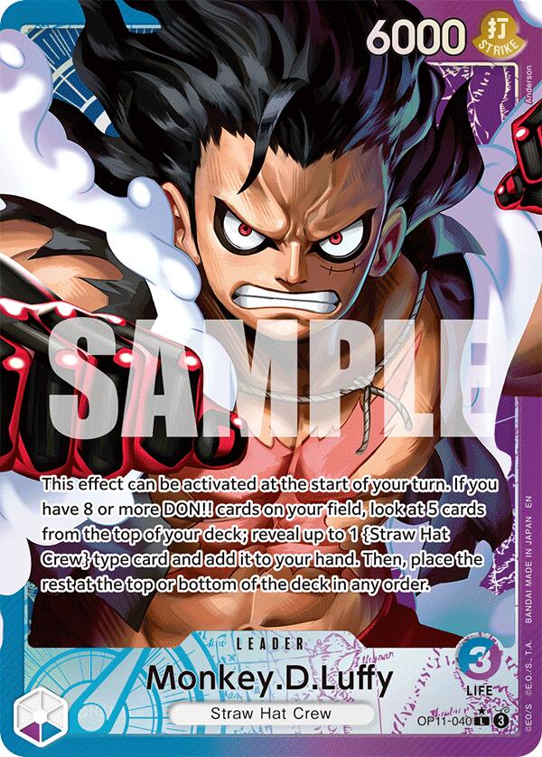Monkey.D.Luffy (040) (Alternate Art) [A Fist of Divine Speed] | Rock City Comics